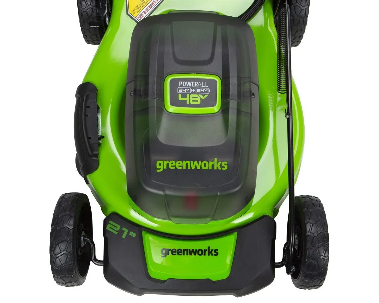 48V (2x24V) 21" Cordless Battery Self-Propelled Lawn Mower w/ (4) 4.0Ah USB Batteries & (2) Dual Port Chargers