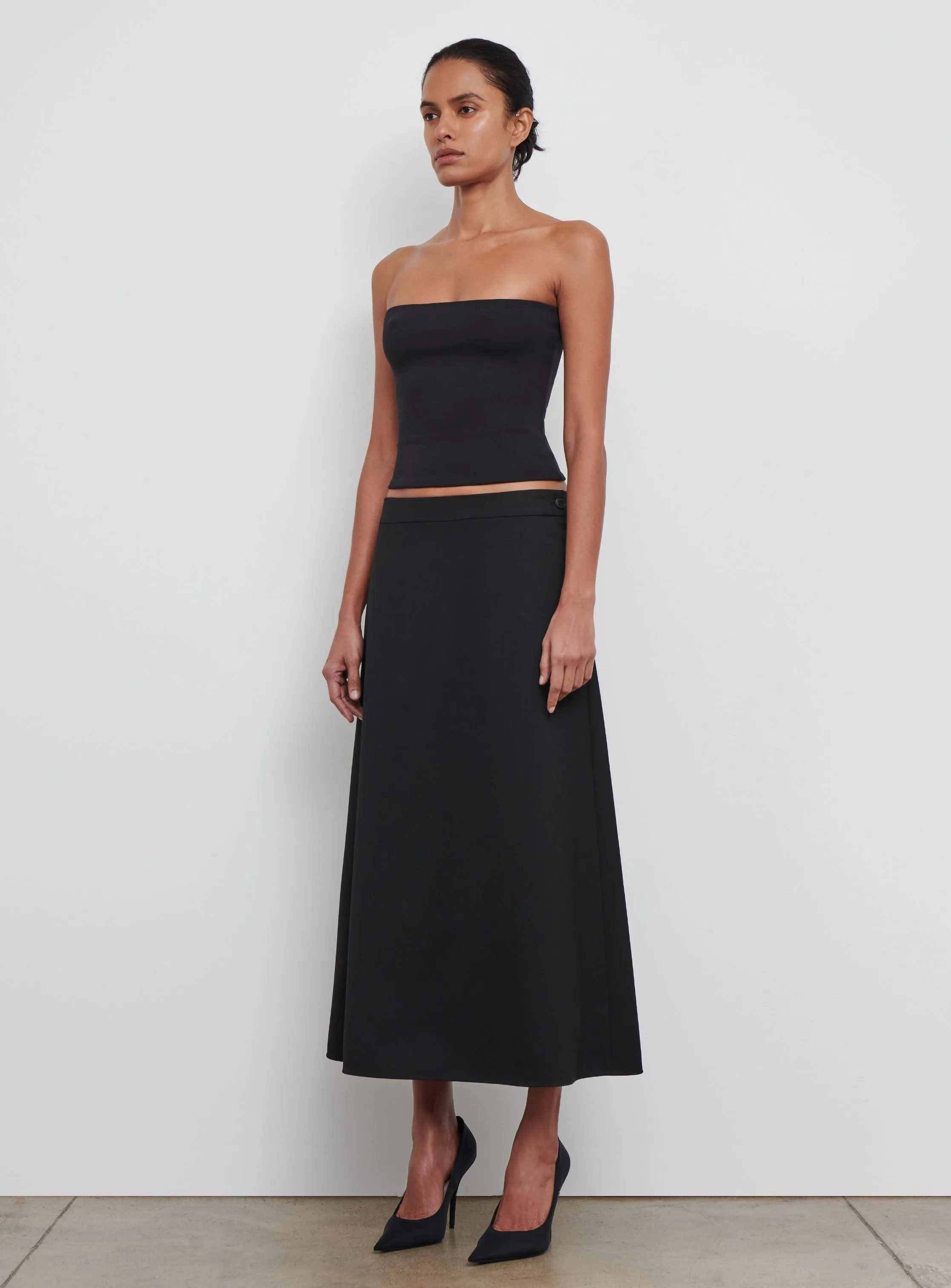 A-Line Midi Skirt