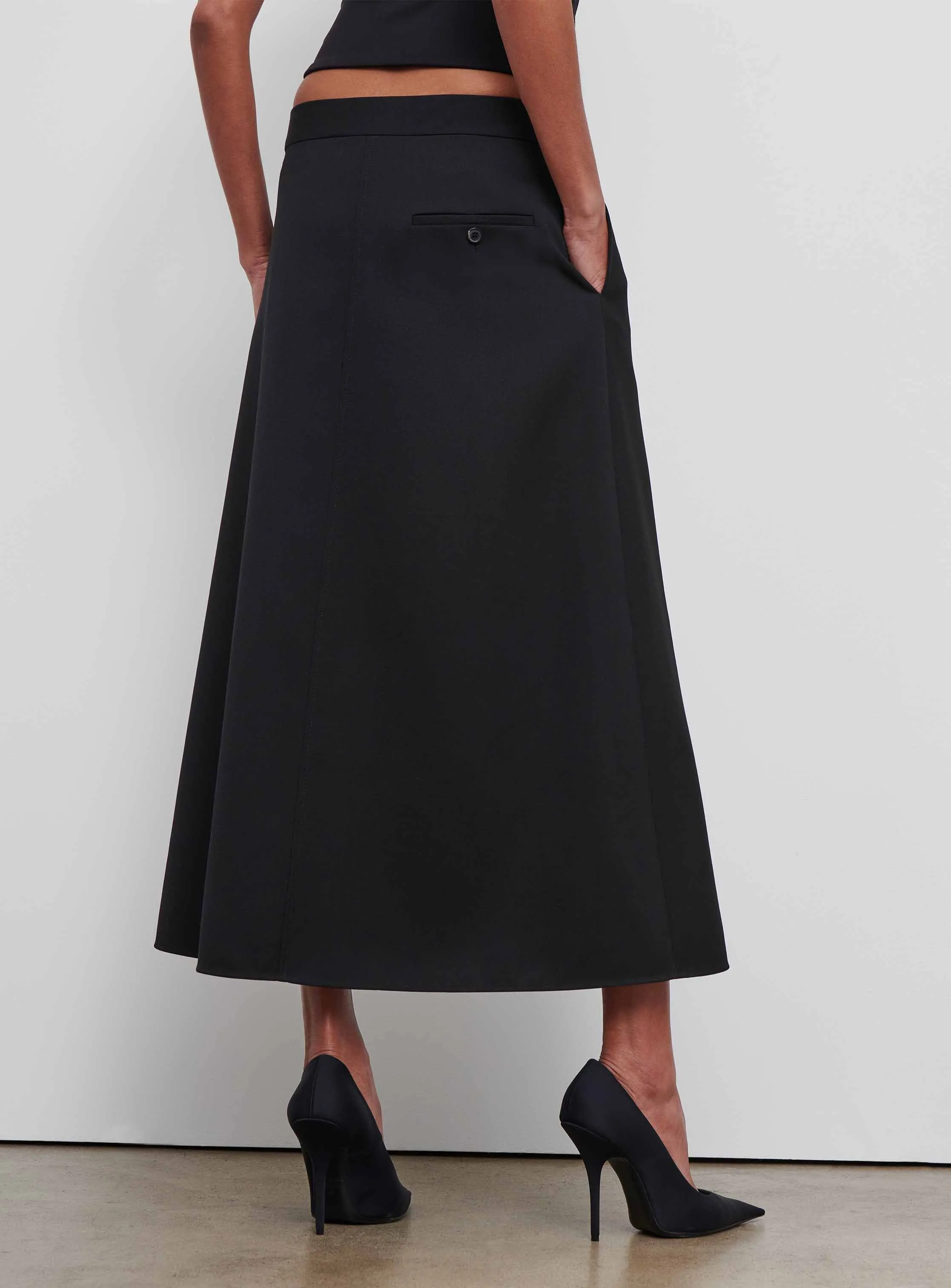 A-Line Midi Skirt