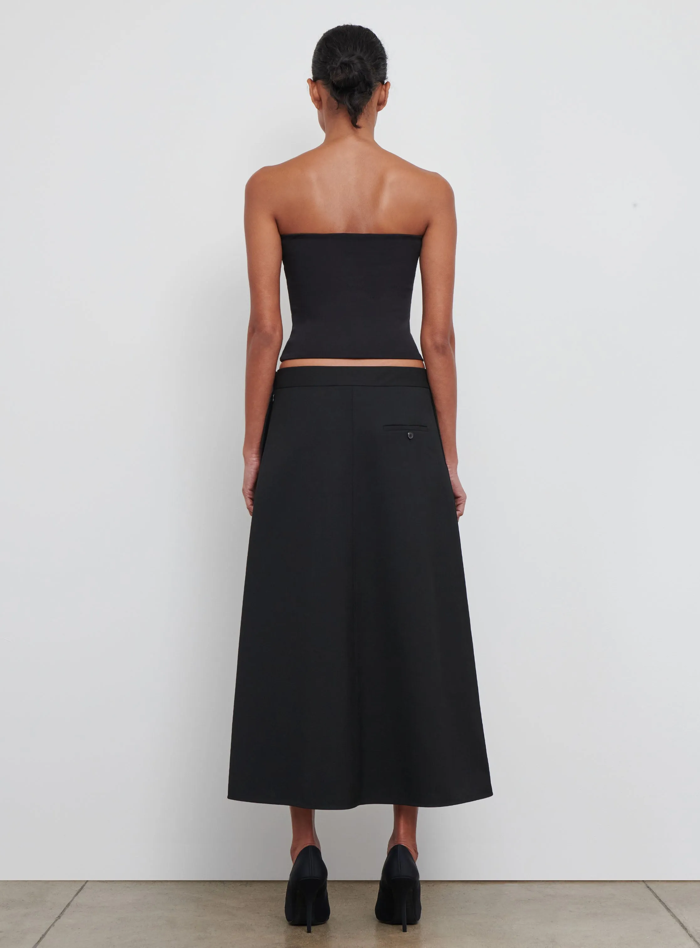 A-Line Midi Skirt