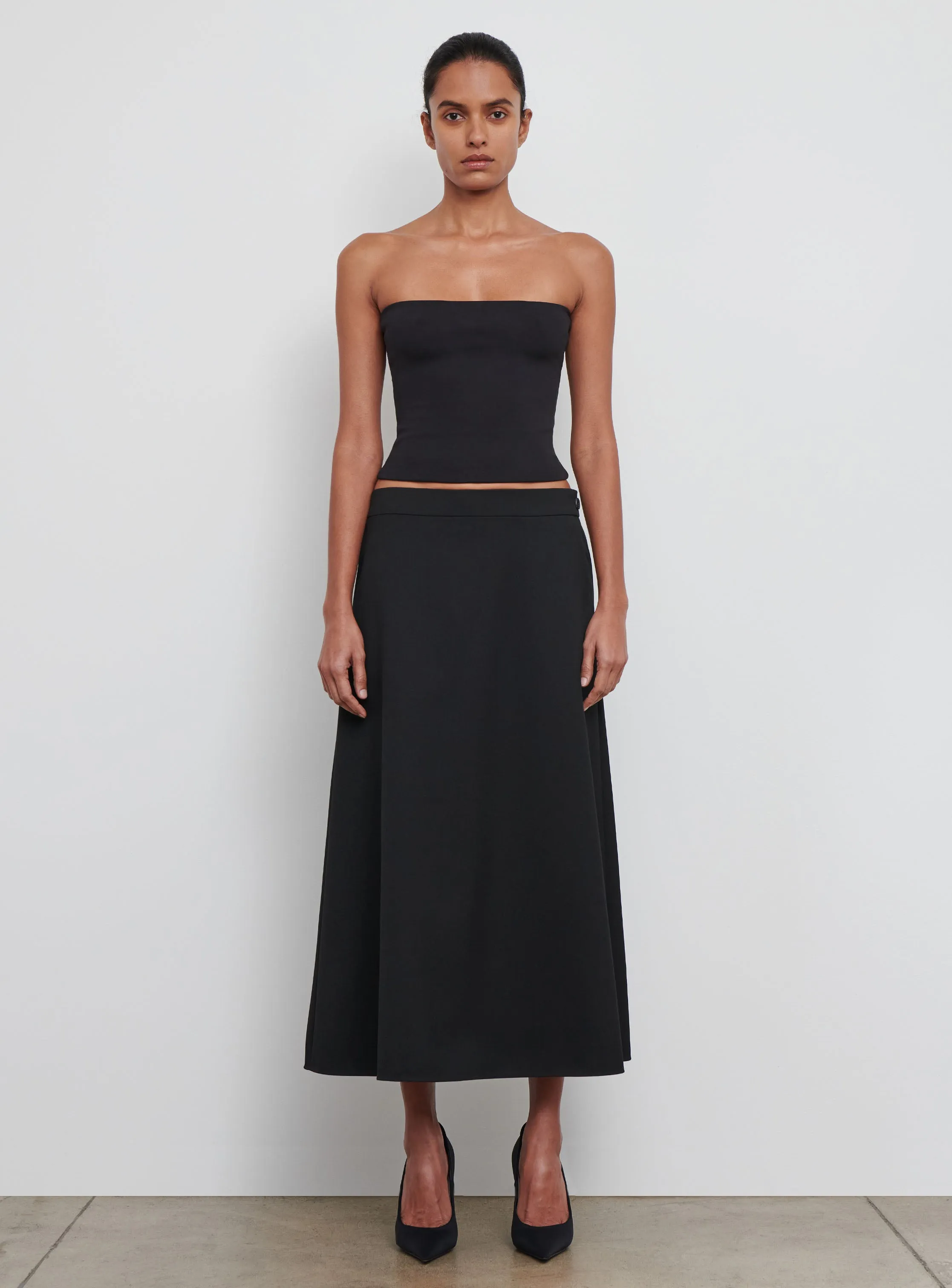 A-Line Midi Skirt