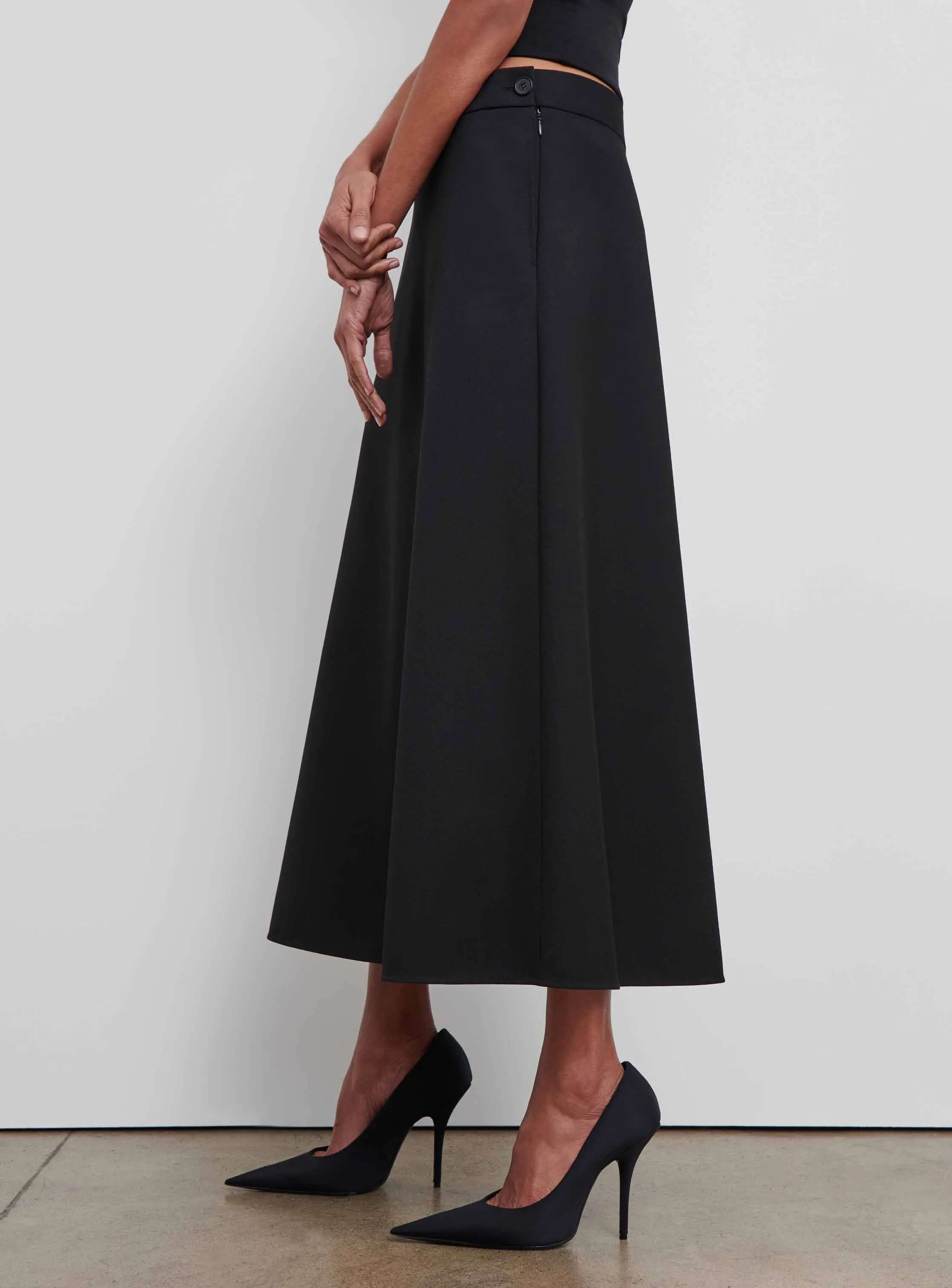 A-Line Midi Skirt