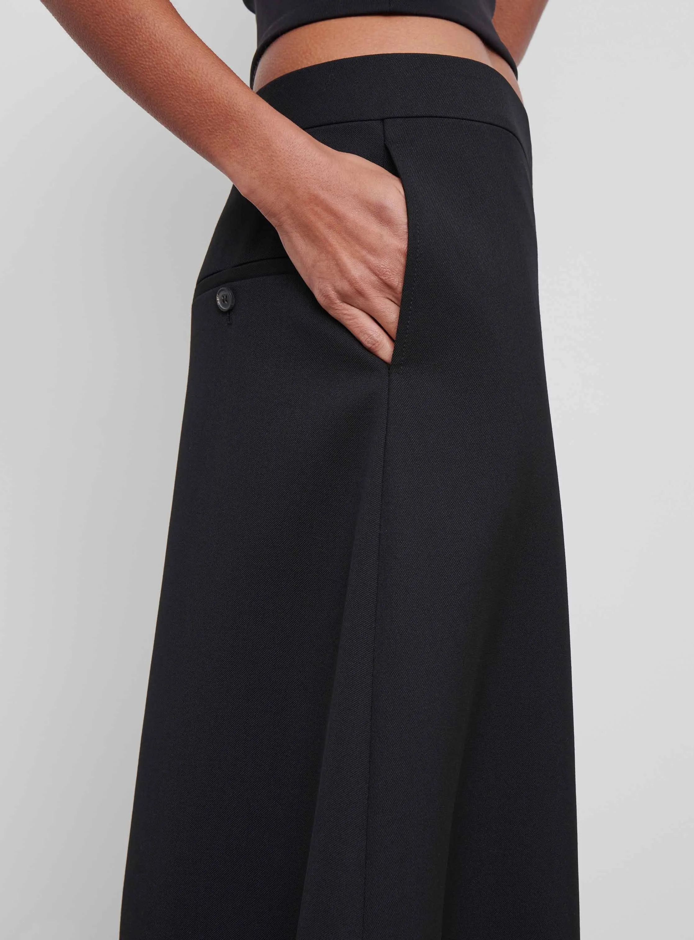 A-Line Midi Skirt