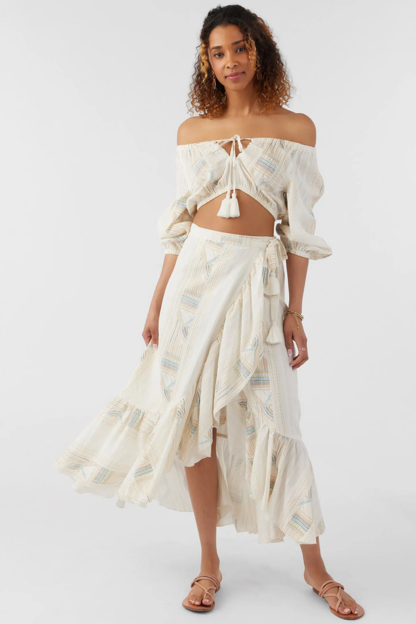 ADILAH HIGH-LOW WRAP SKIRT