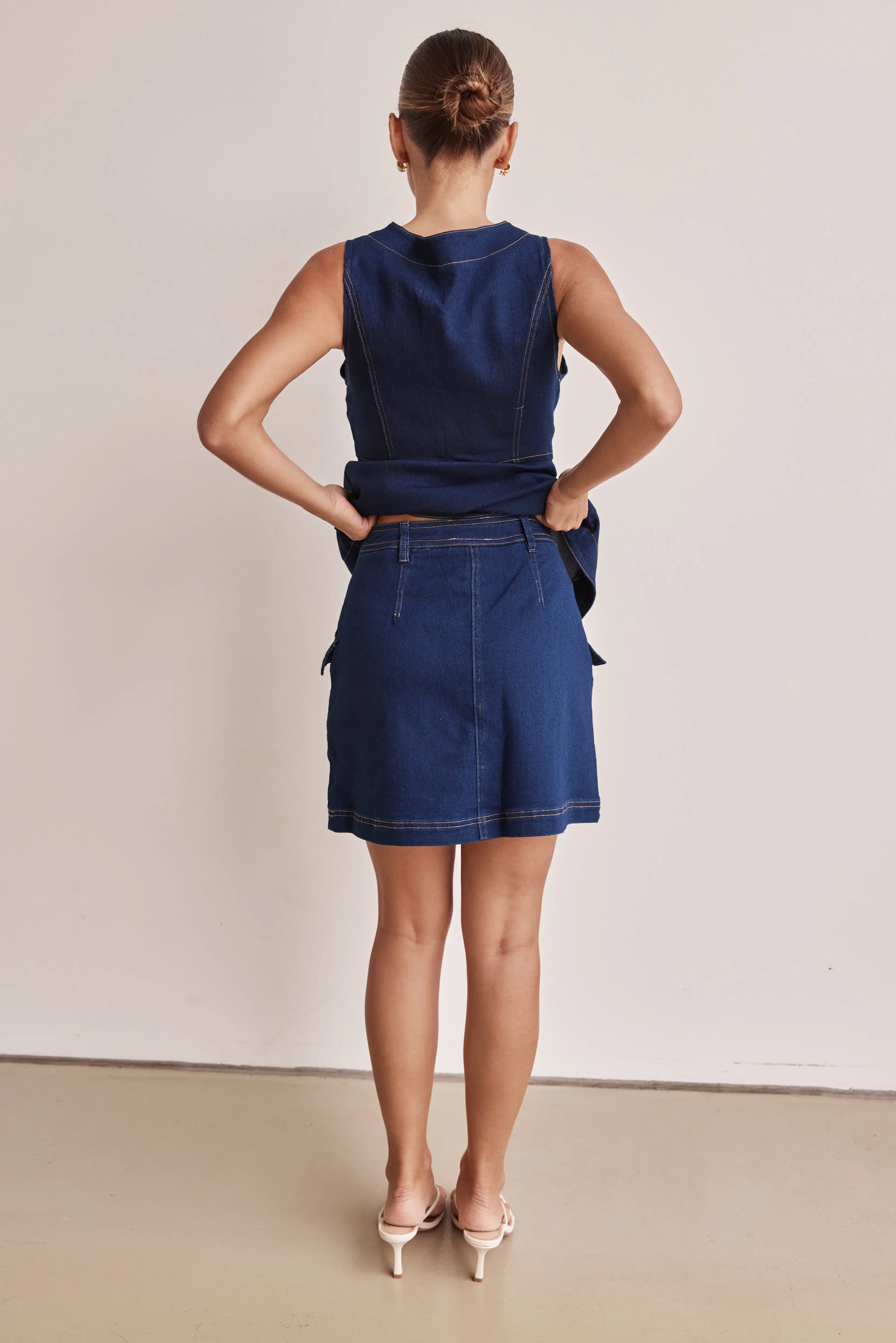 Amaia Mini Skirt (Blue)