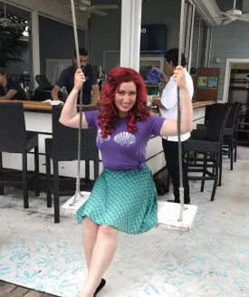 Ariel The Little Mermaid Skater Skirt