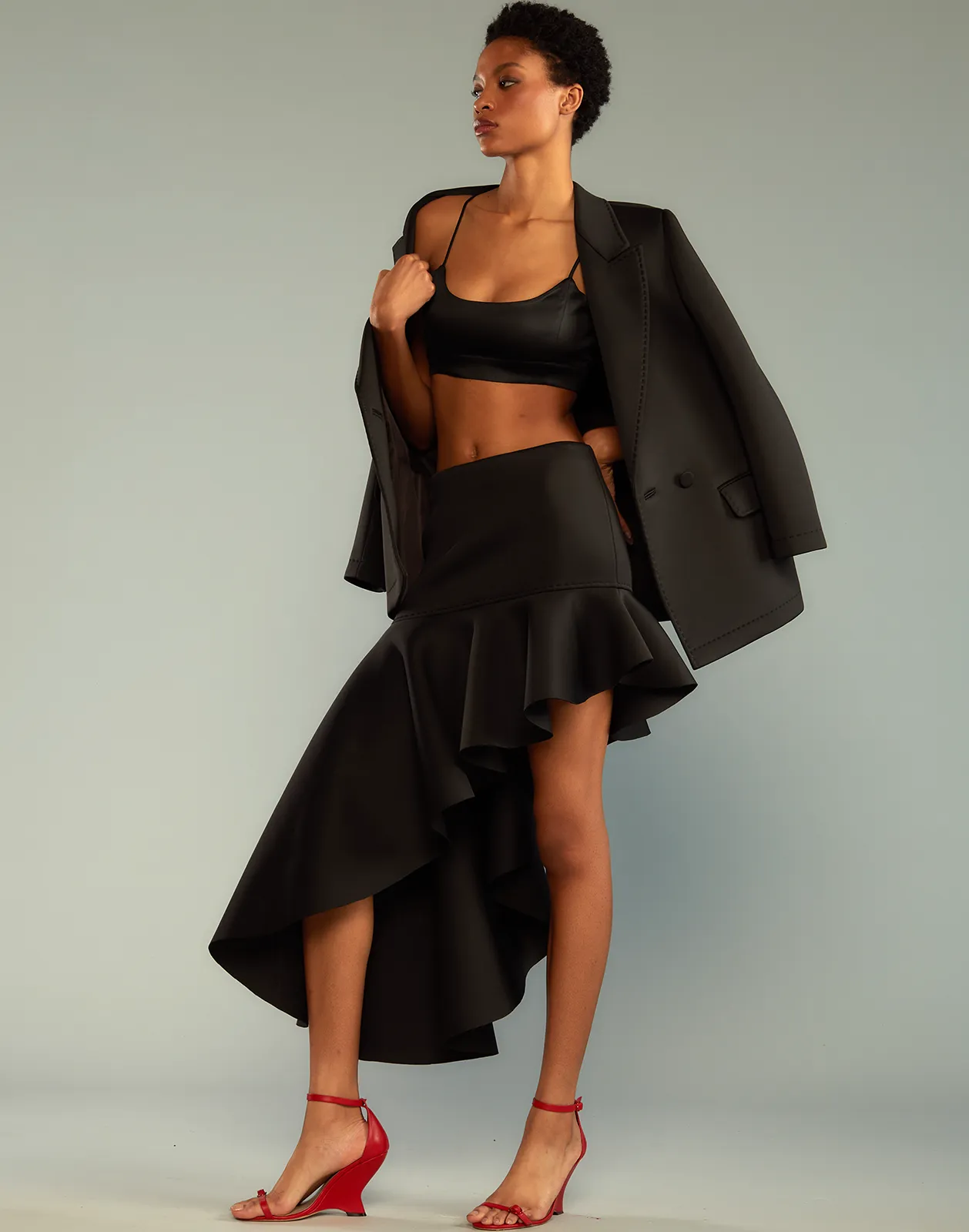 Asymmetrical Bonded Skirt