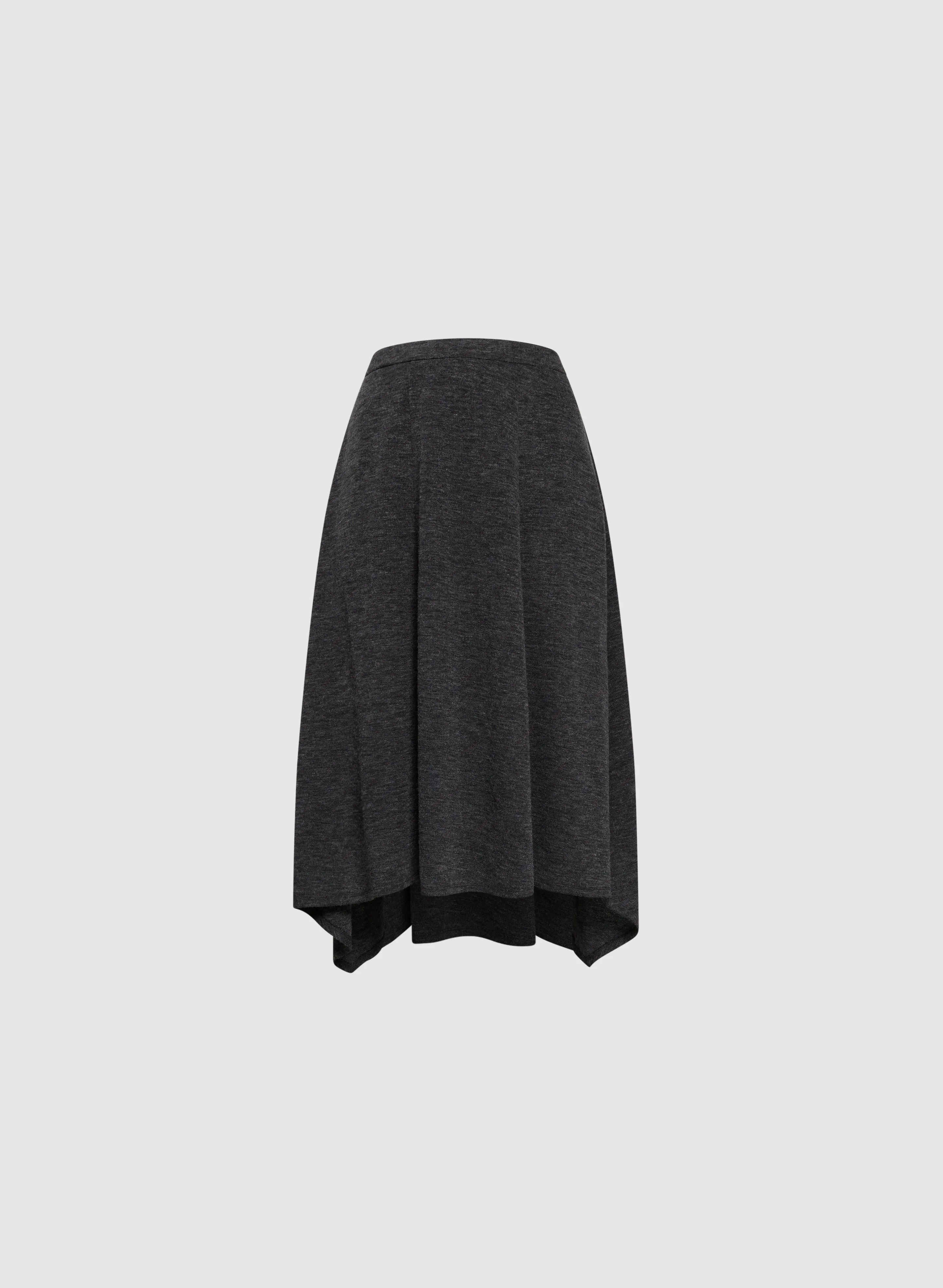 Asymmetrical Hem Pull-On Skirt