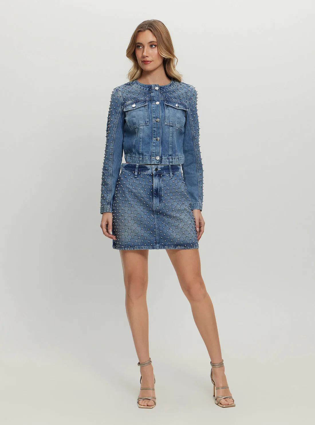 Blue Denim Carol Mini Skirt