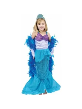 Child's Blue Mermaid Princess Costume