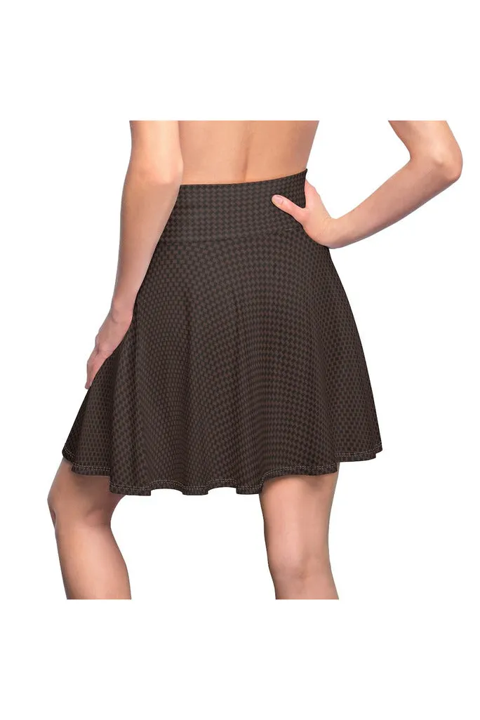 Corduroy Print Women's Skater Skirt