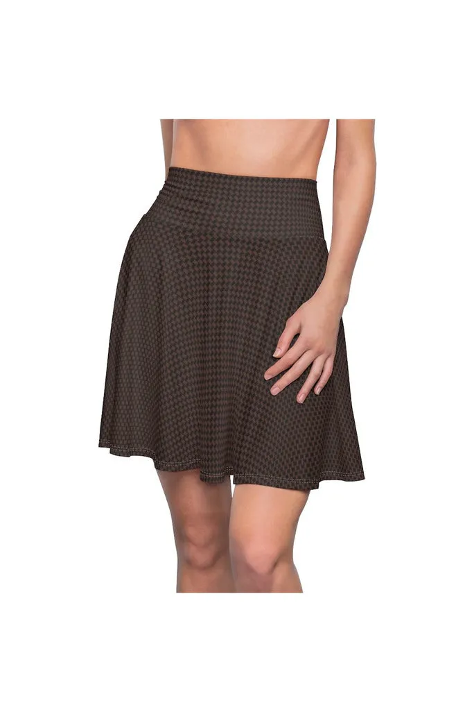 Corduroy Print Women's Skater Skirt