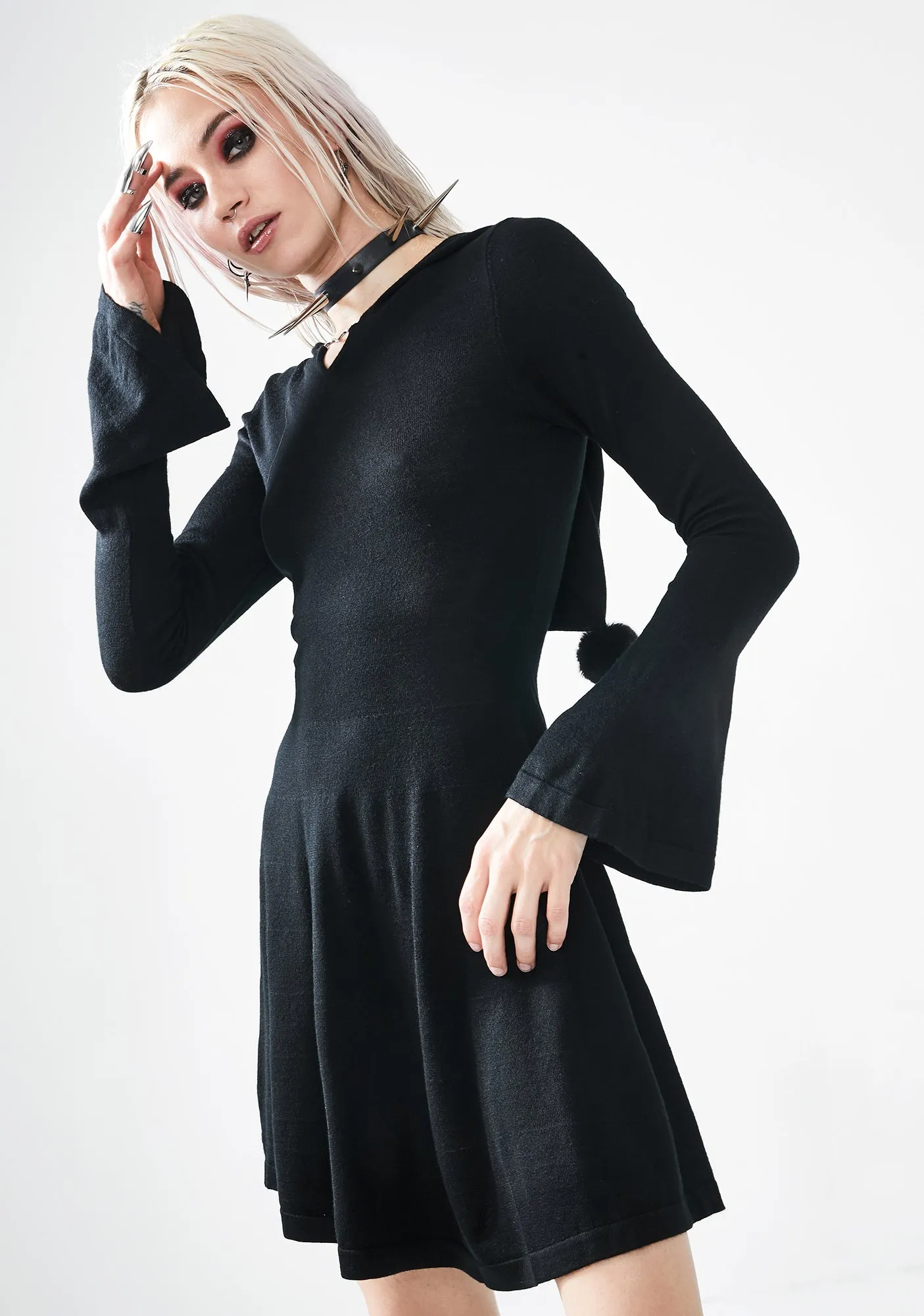 Dark Witch Woolen Dress