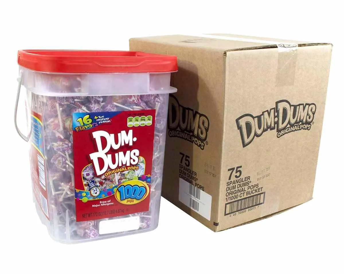 Dum Dum Pops 1000 Count Tubs