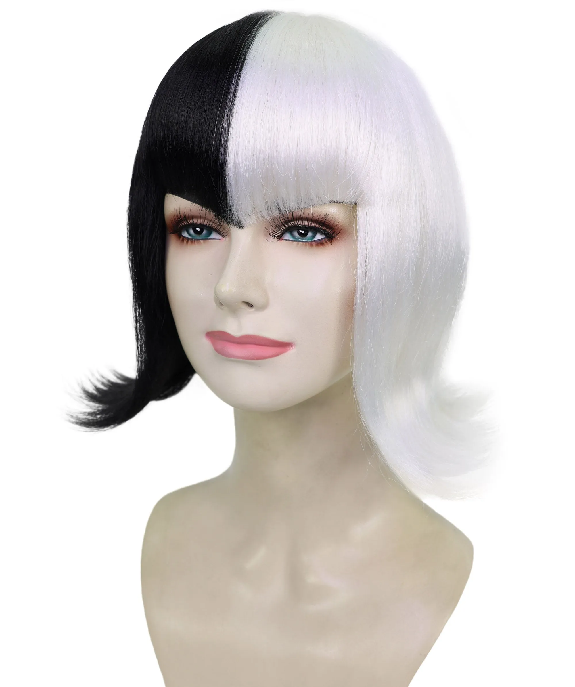 Female Vampire Wig | Cosplay Black Vampire Wigs | Premium Breathable Capless Cap