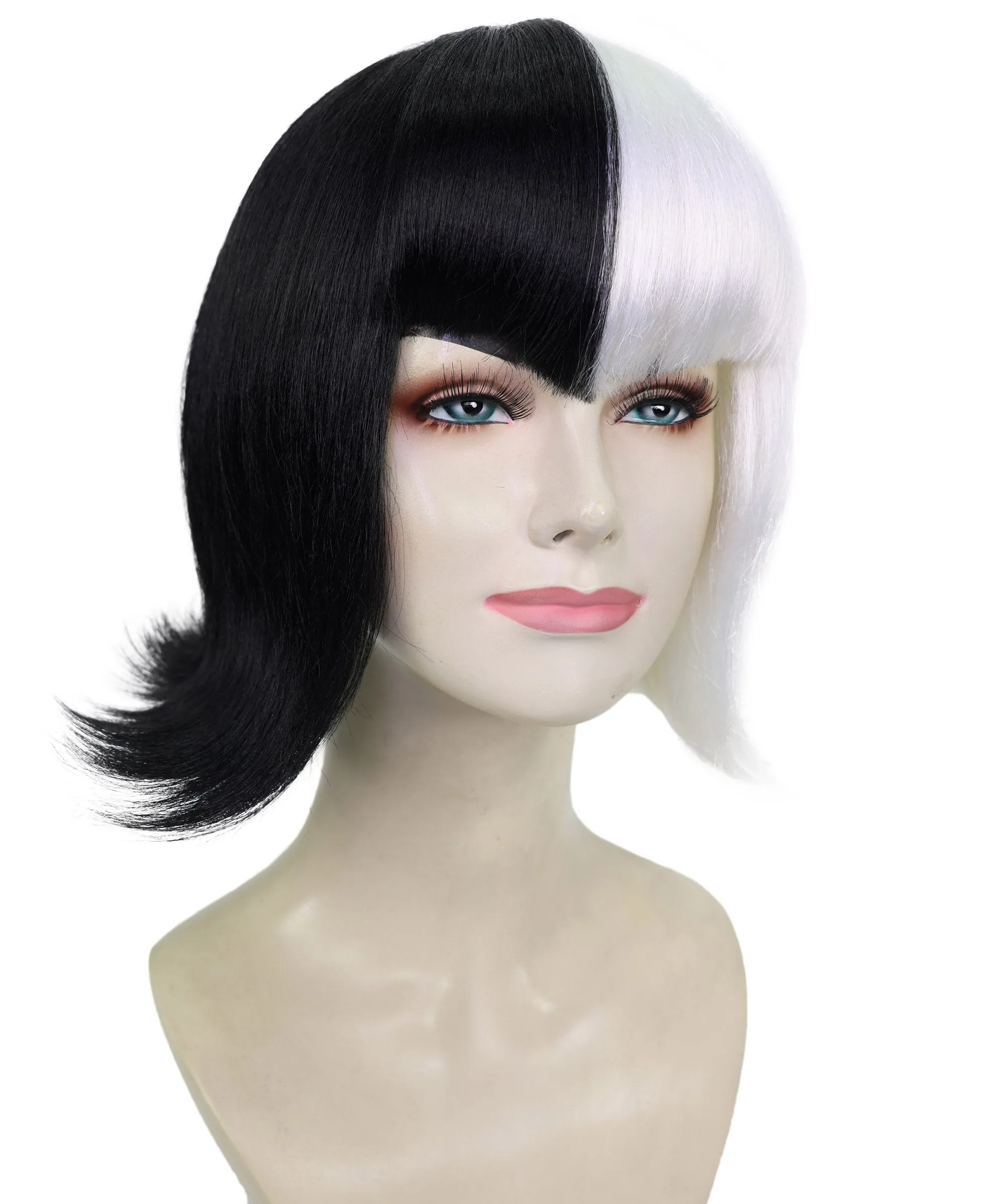 Female Vampire Wig | Cosplay Black Vampire Wigs | Premium Breathable Capless Cap