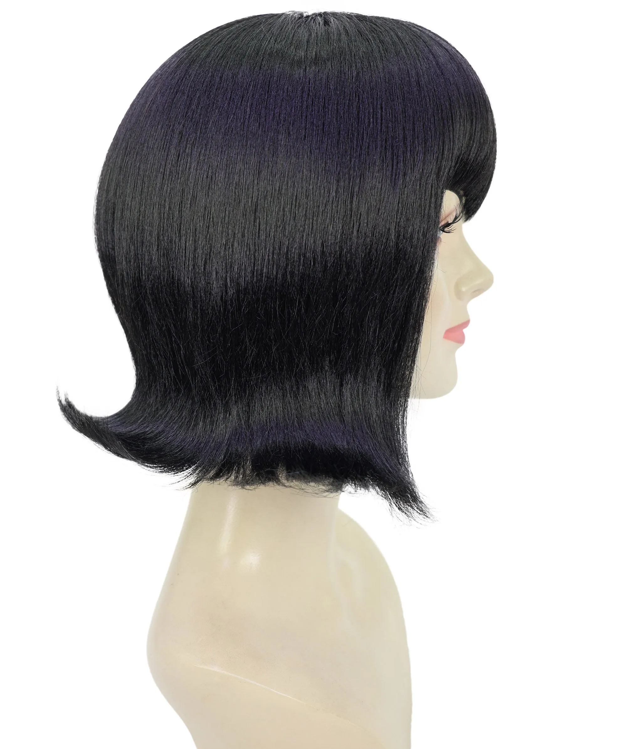 Female Vampire Wig | Cosplay Black Vampire Wigs | Premium Breathable Capless Cap