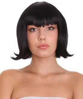 Female Vampire Wig | Cosplay Black Vampire Wigs | Premium Breathable Capless Cap