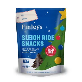 Finley's Barkery Sleigh Ride Snacks Lamb and Sweet Potato Holiday Treats for Dogs