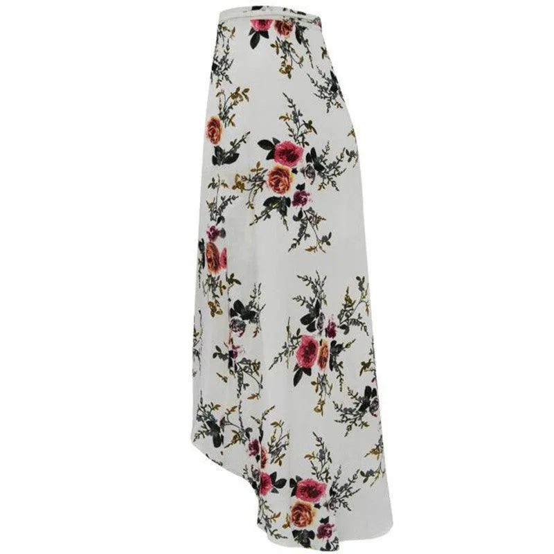 FLORAL BOHO HIGH WAIST MAXI SKIRT