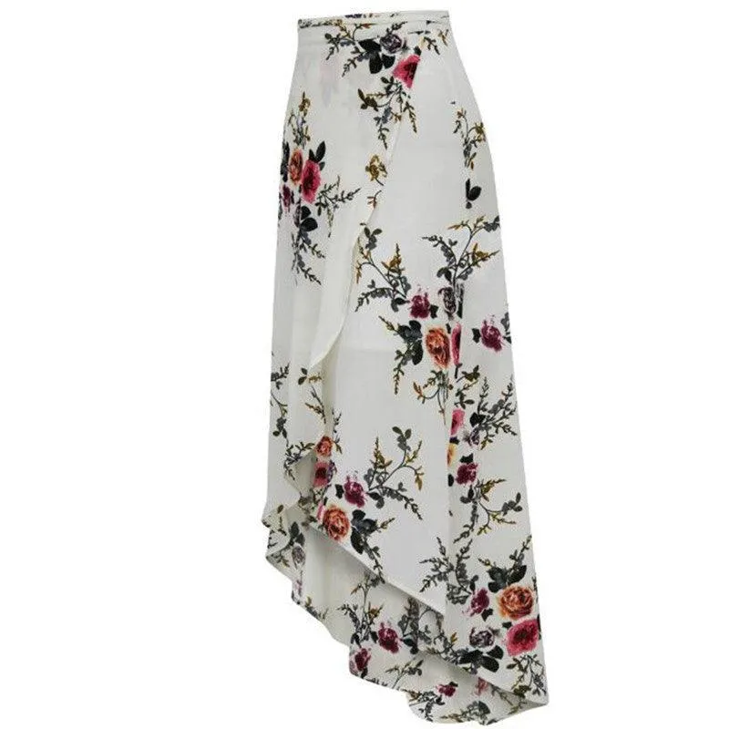 FLORAL BOHO HIGH WAIST MAXI SKIRT