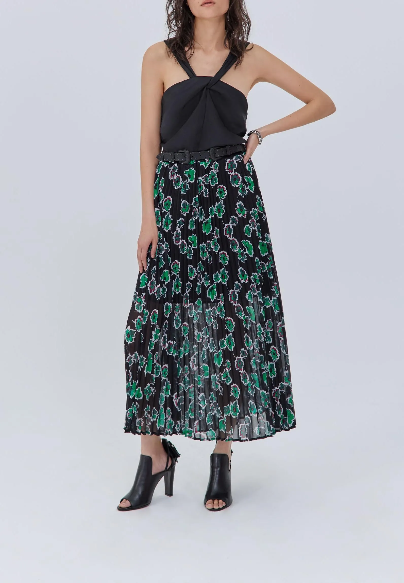 Floral Print Maxi Skirt