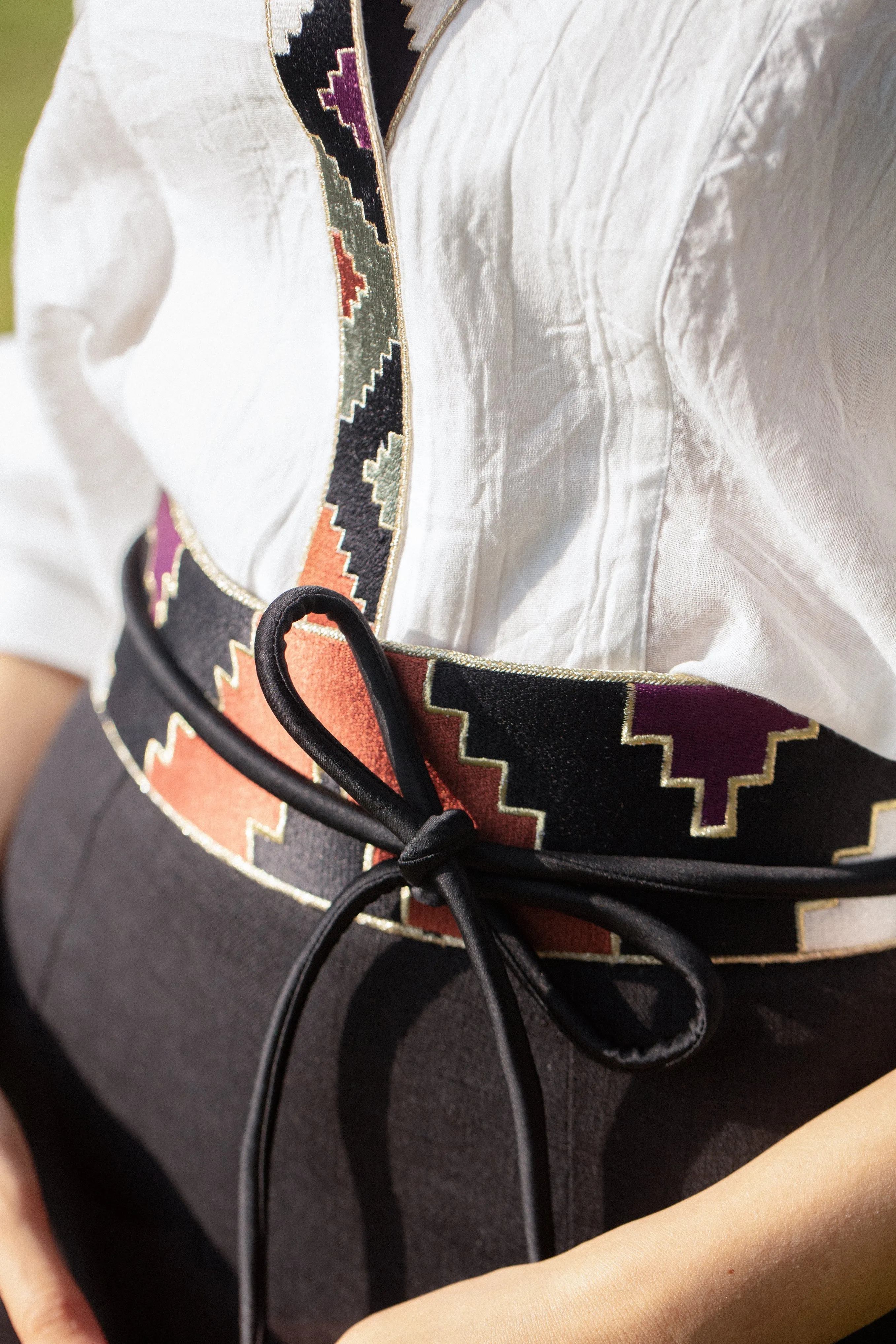 Gileva Belt- Black & Green