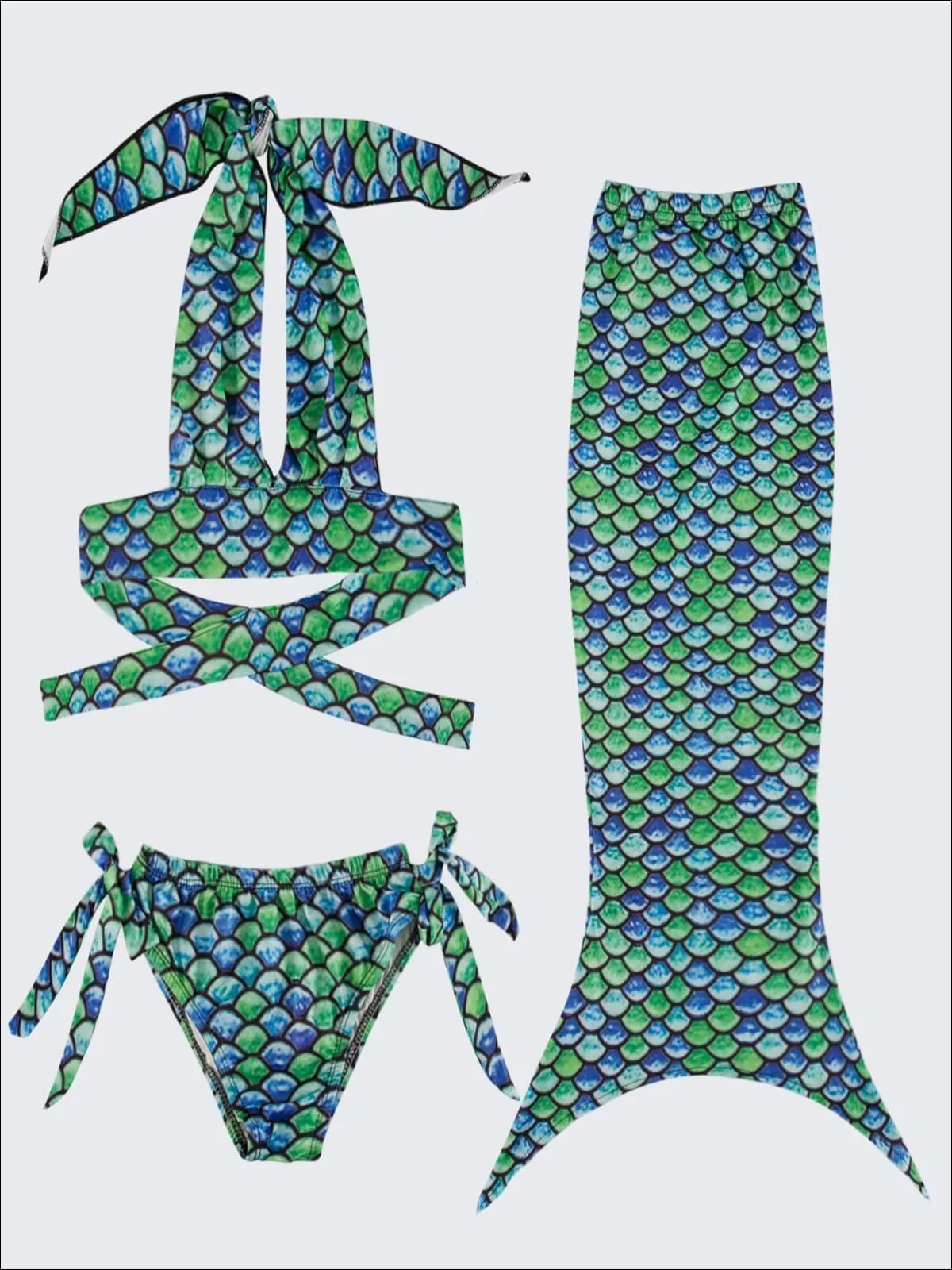 Girls Above the Sea Mermaid Swim Set