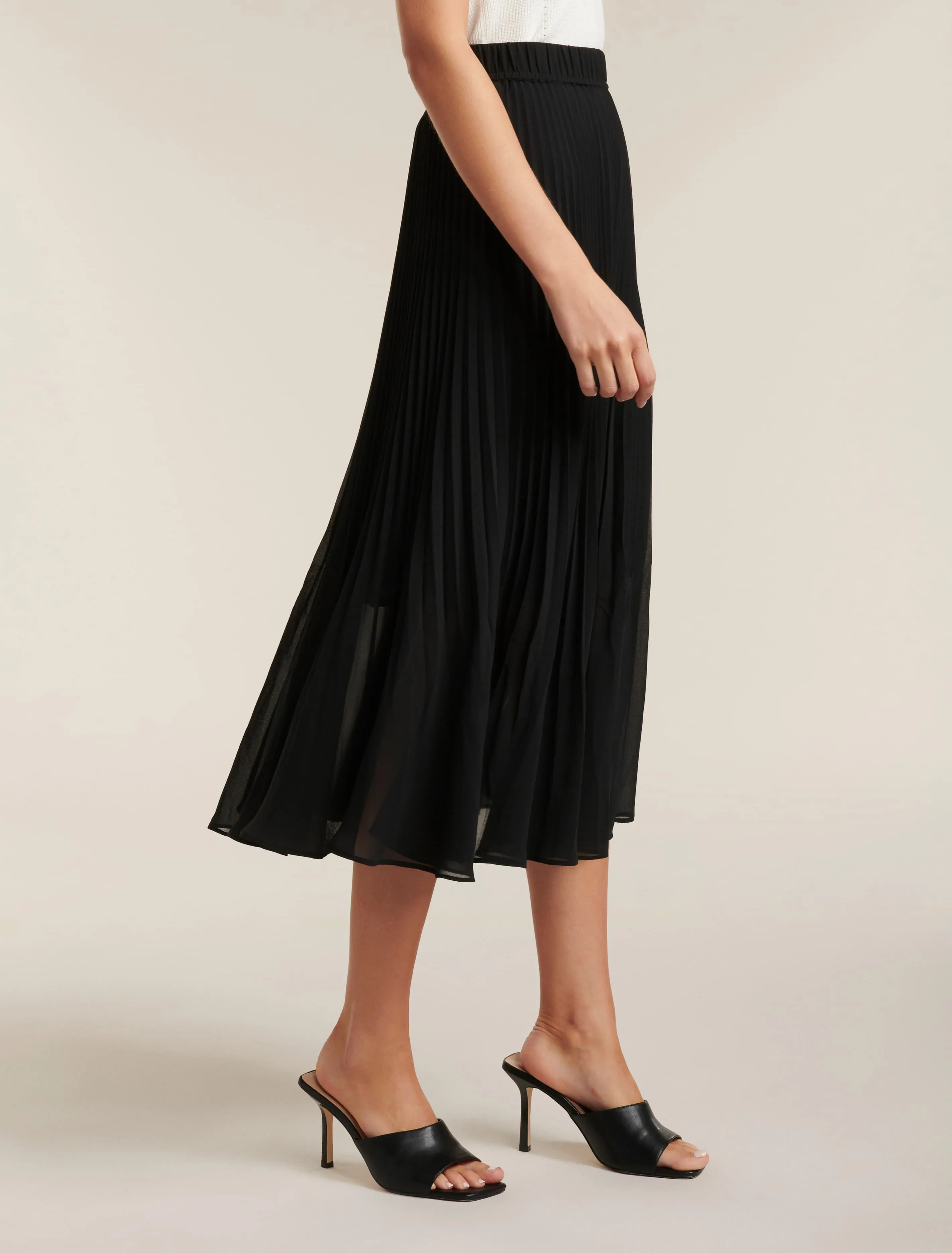 Harper Pleated Midi Skirt