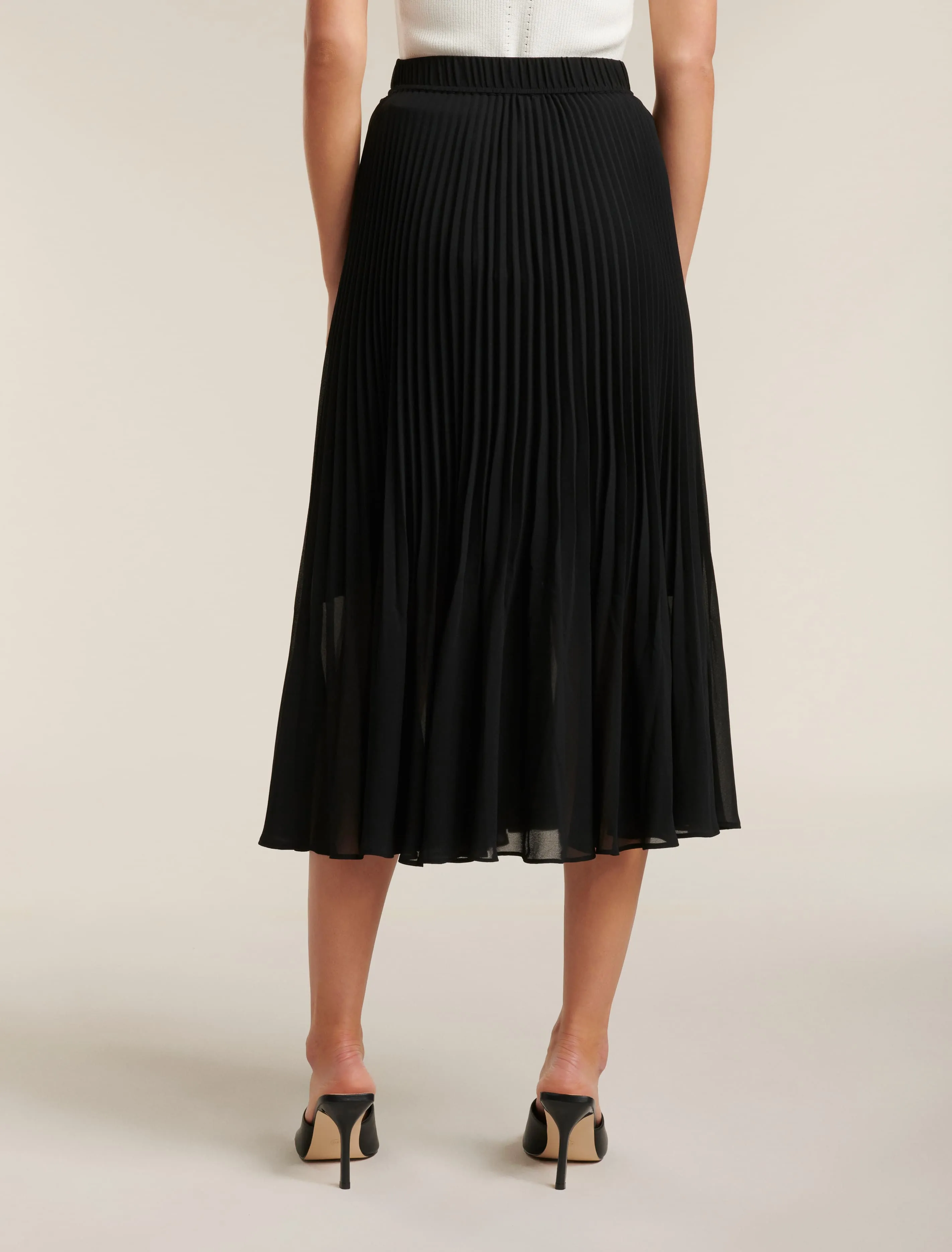 Harper Pleated Midi Skirt