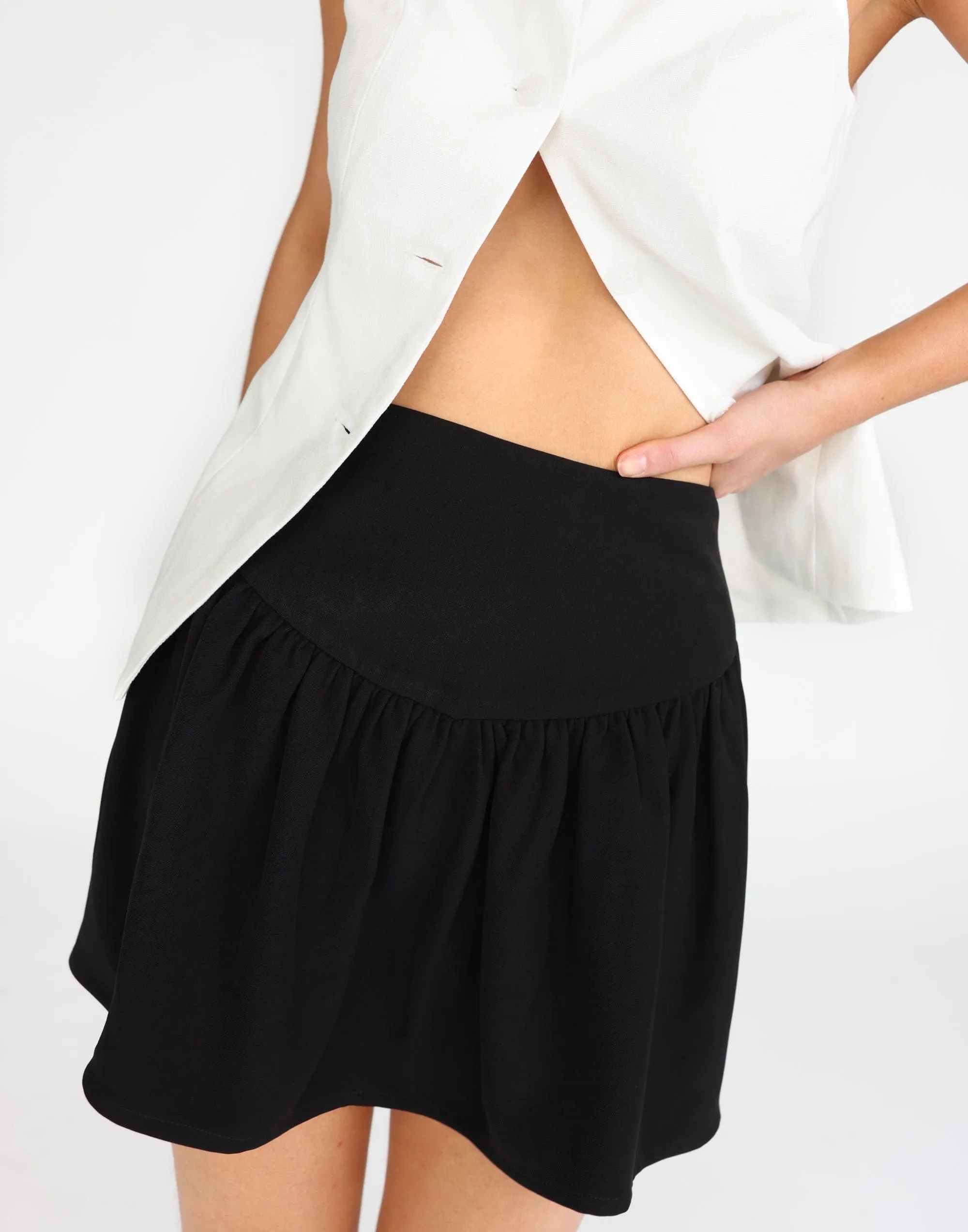 Jemima Mini Skirt (Black)