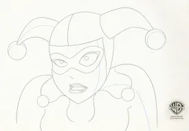 Justice League Original Production Drawing: Harley Quinn