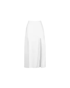 KYLE LINEN SKIRT WHITE