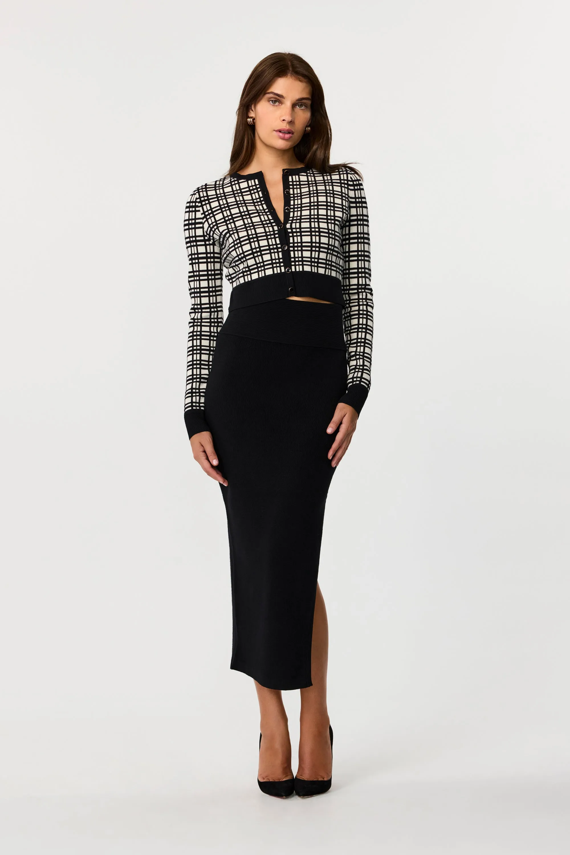 Larisa Black Pencil Skirt