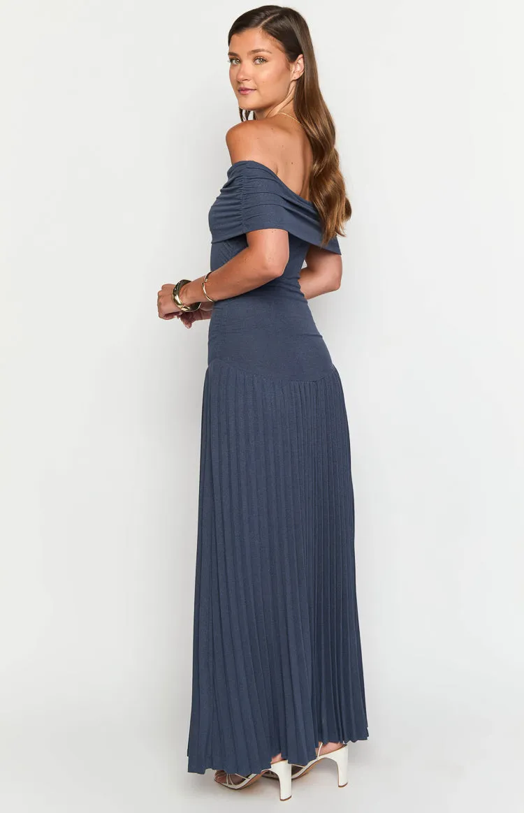 Lioness Field Of Dreams Navy Maxi Dress