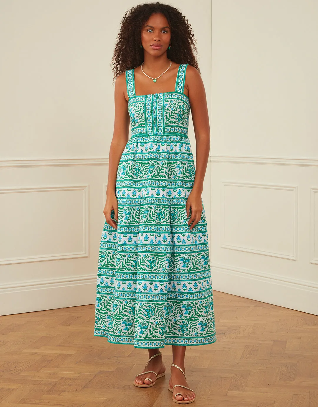 Lucia Dress - Aqua Mix