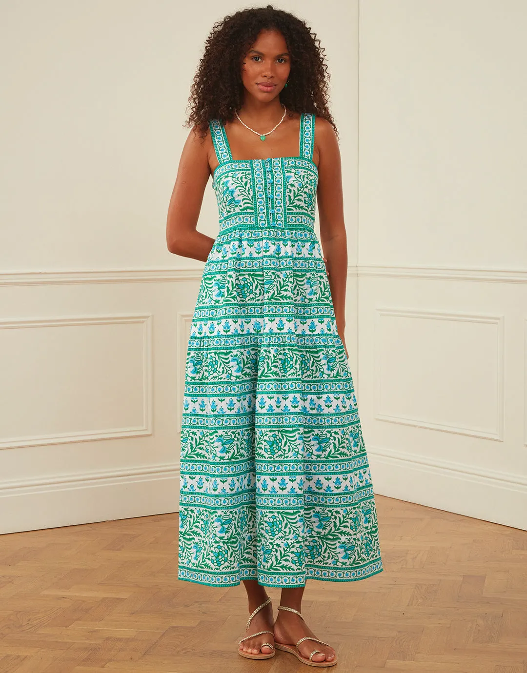 Lucia Dress - Aqua Mix