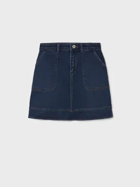 Mayoral Dark Denim Jean Skirt