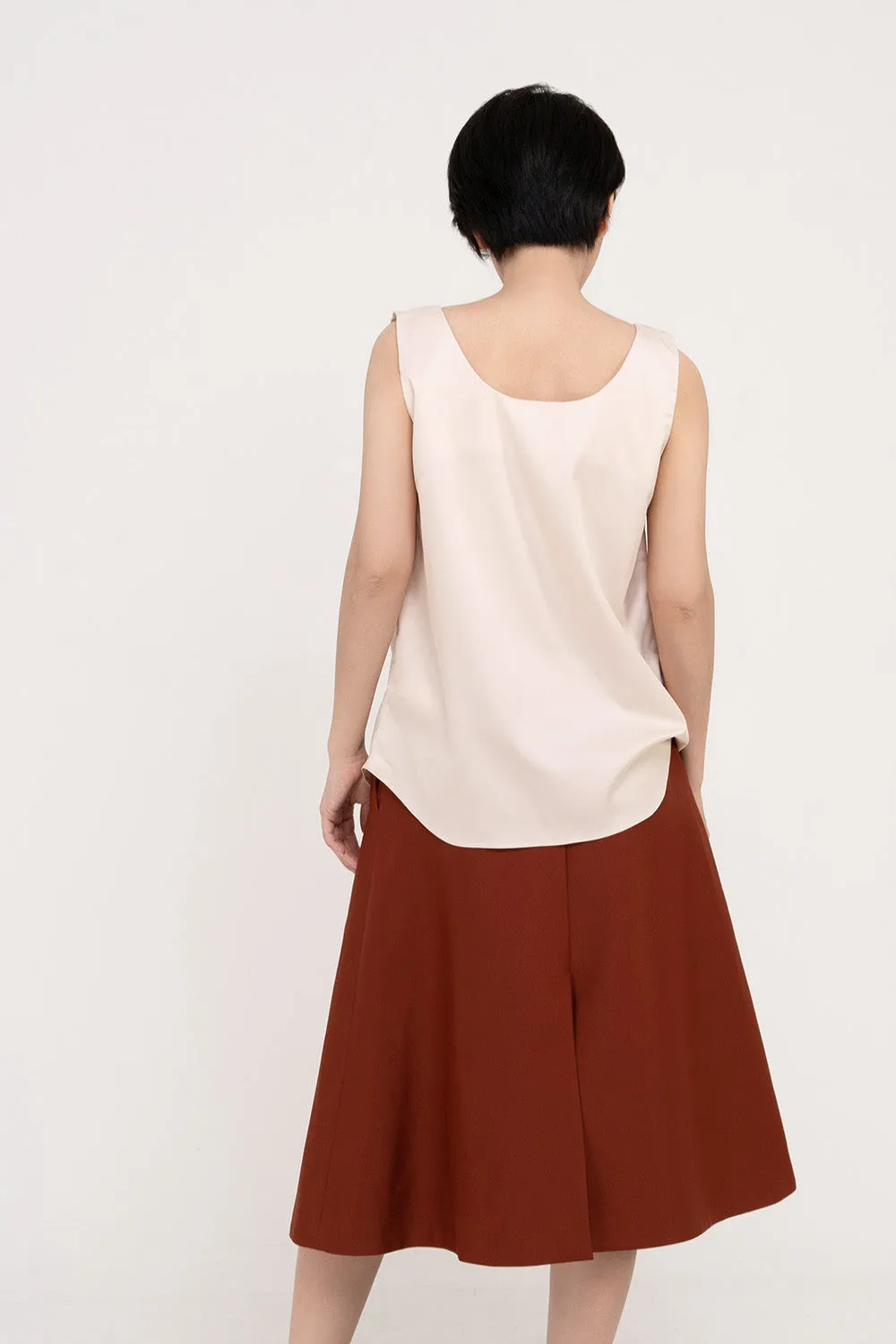 Midi A-Line Skirt