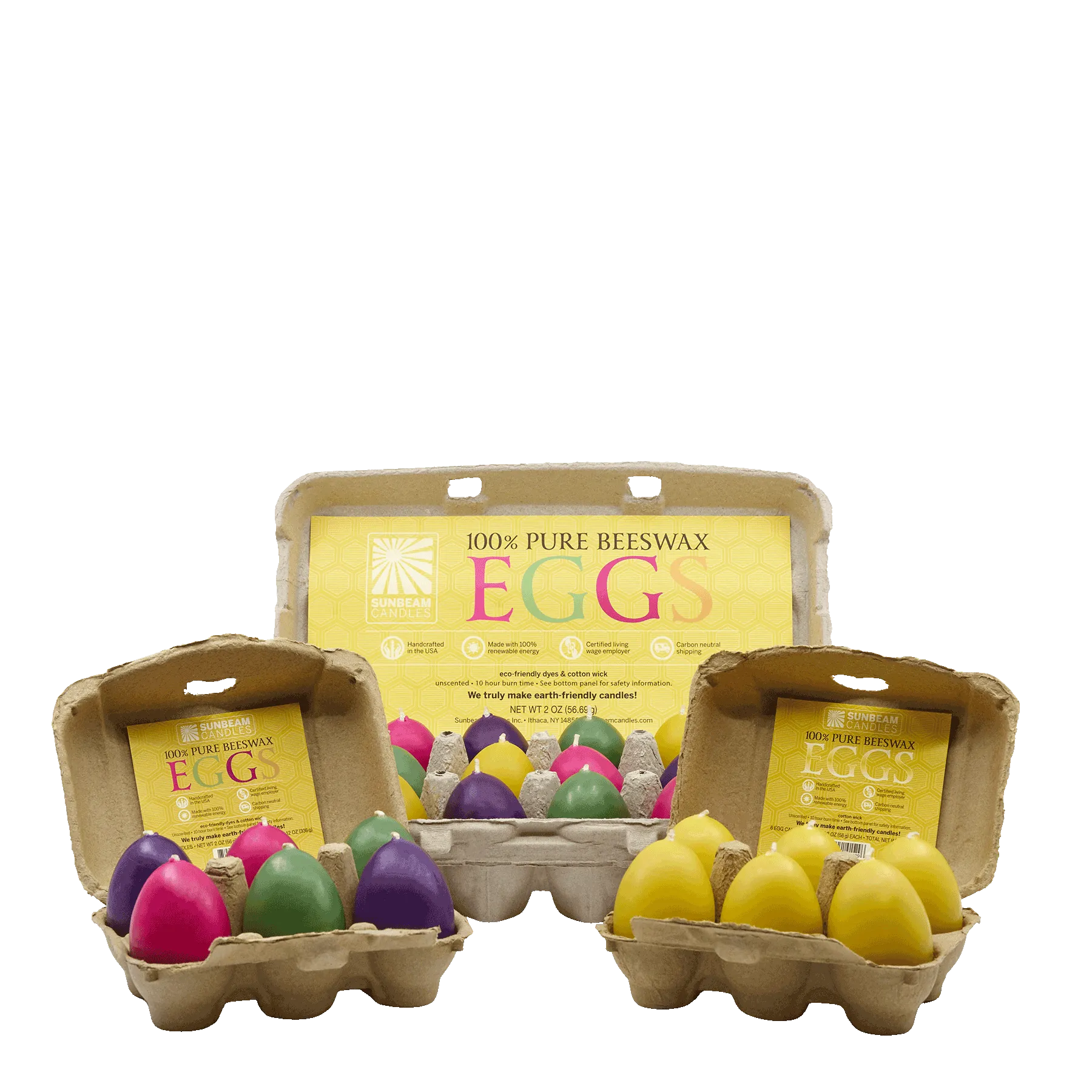 Mini Egg cartons 6-ct & 18-ct natural and assorted