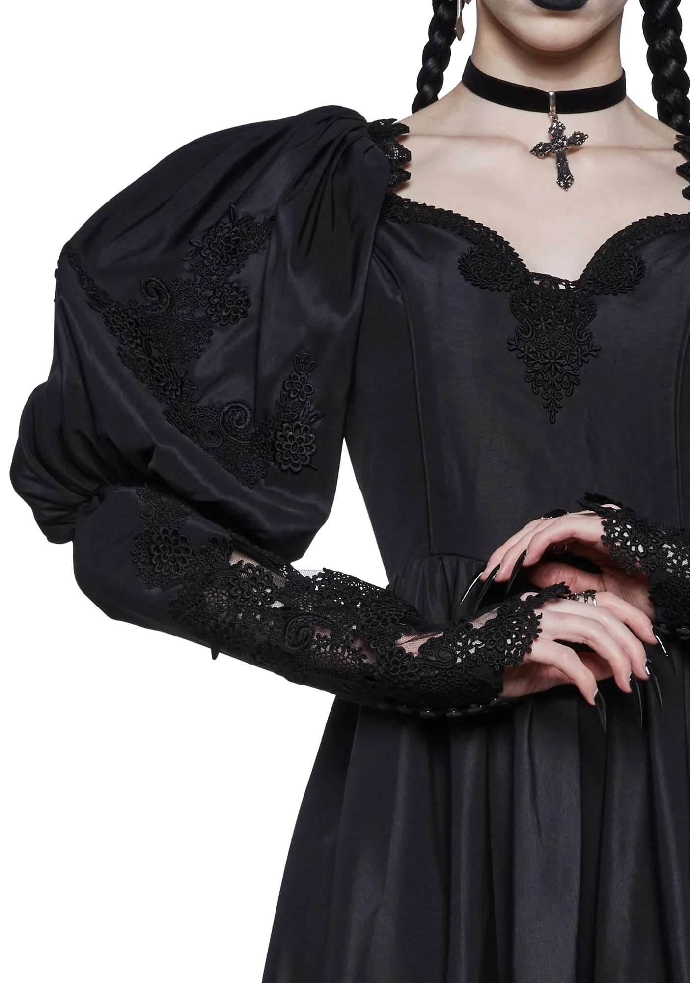 Mortal Suffering Midi Babydoll Dress