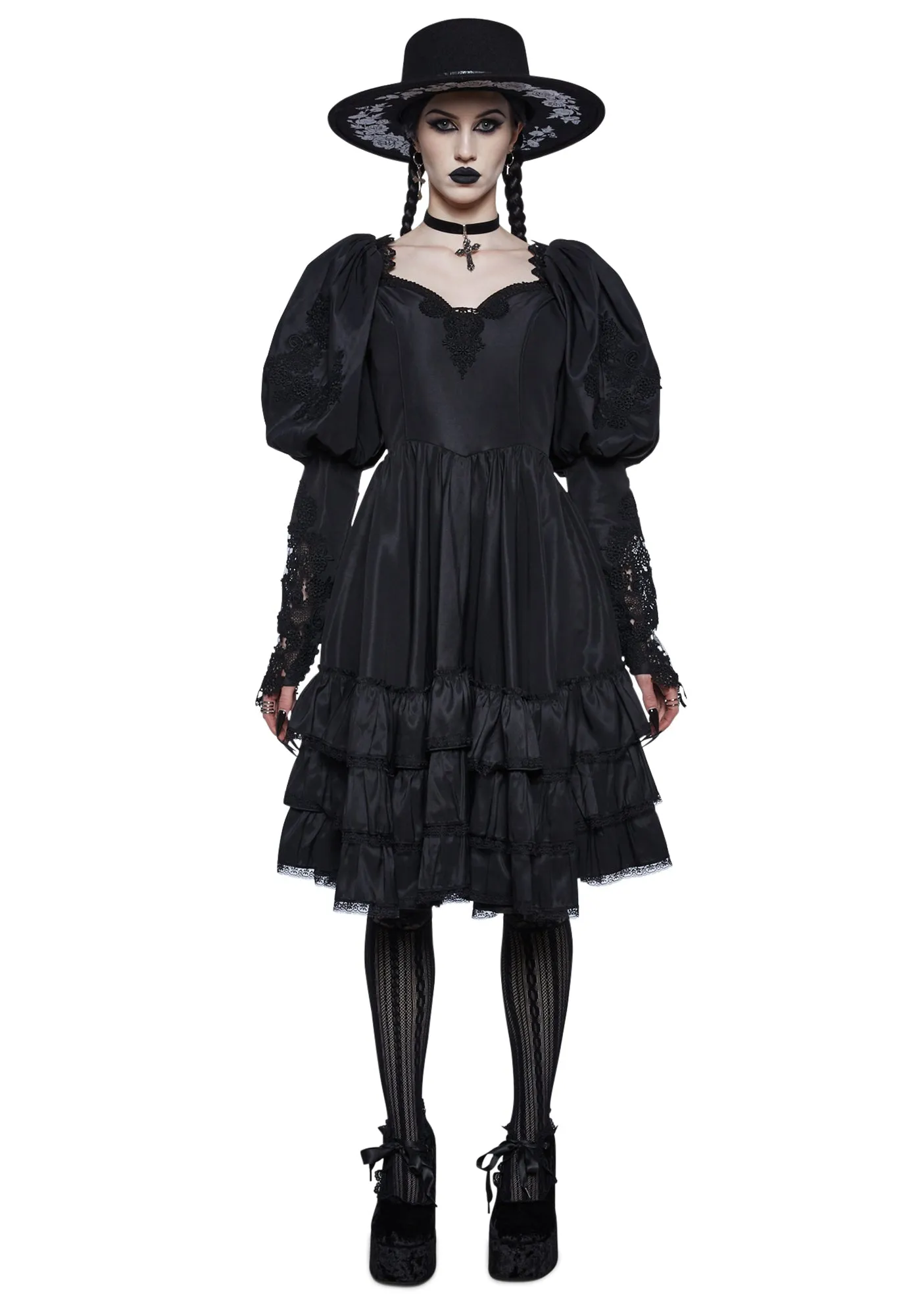 Mortal Suffering Midi Babydoll Dress