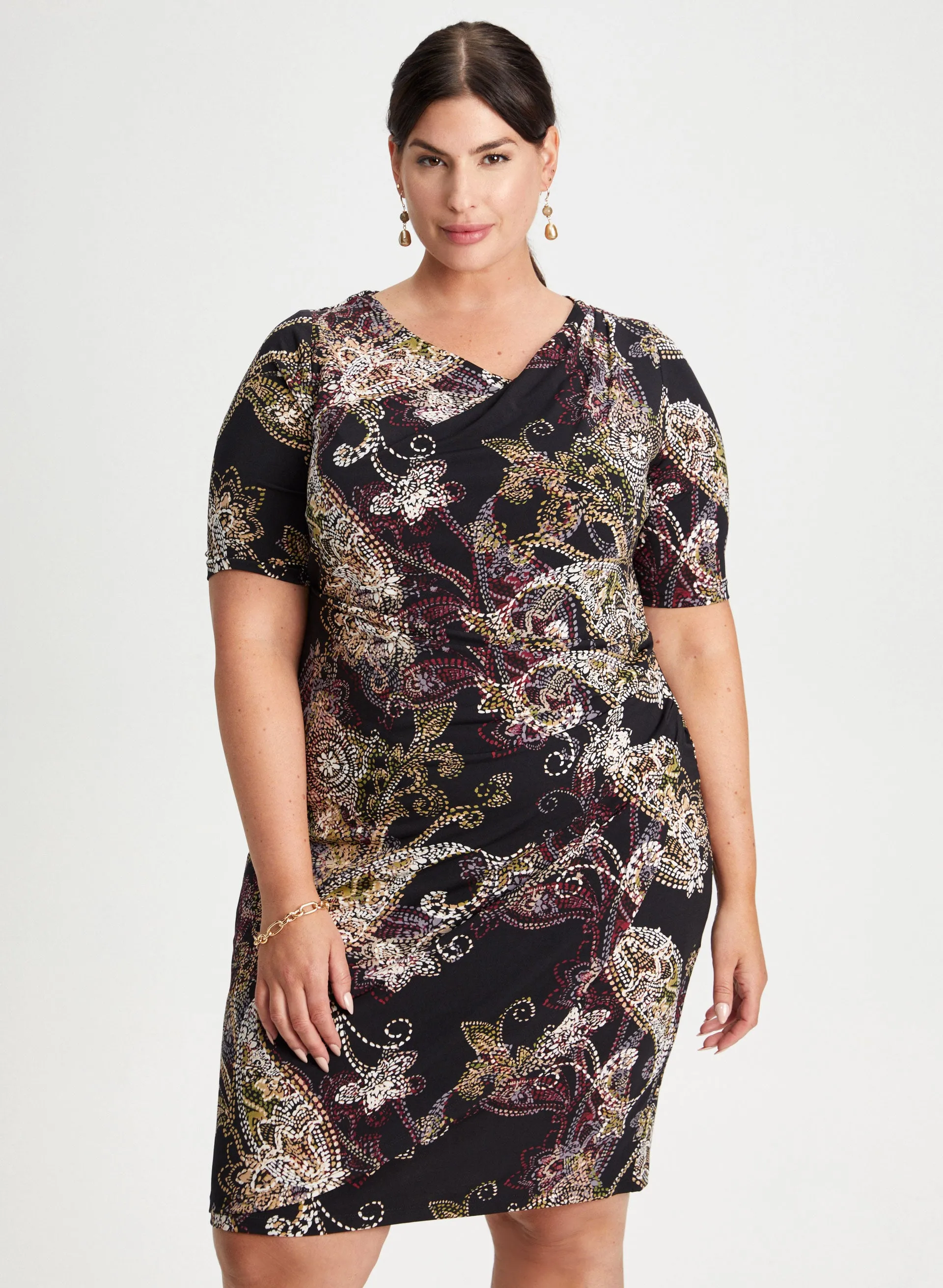 Paisley Print Dress