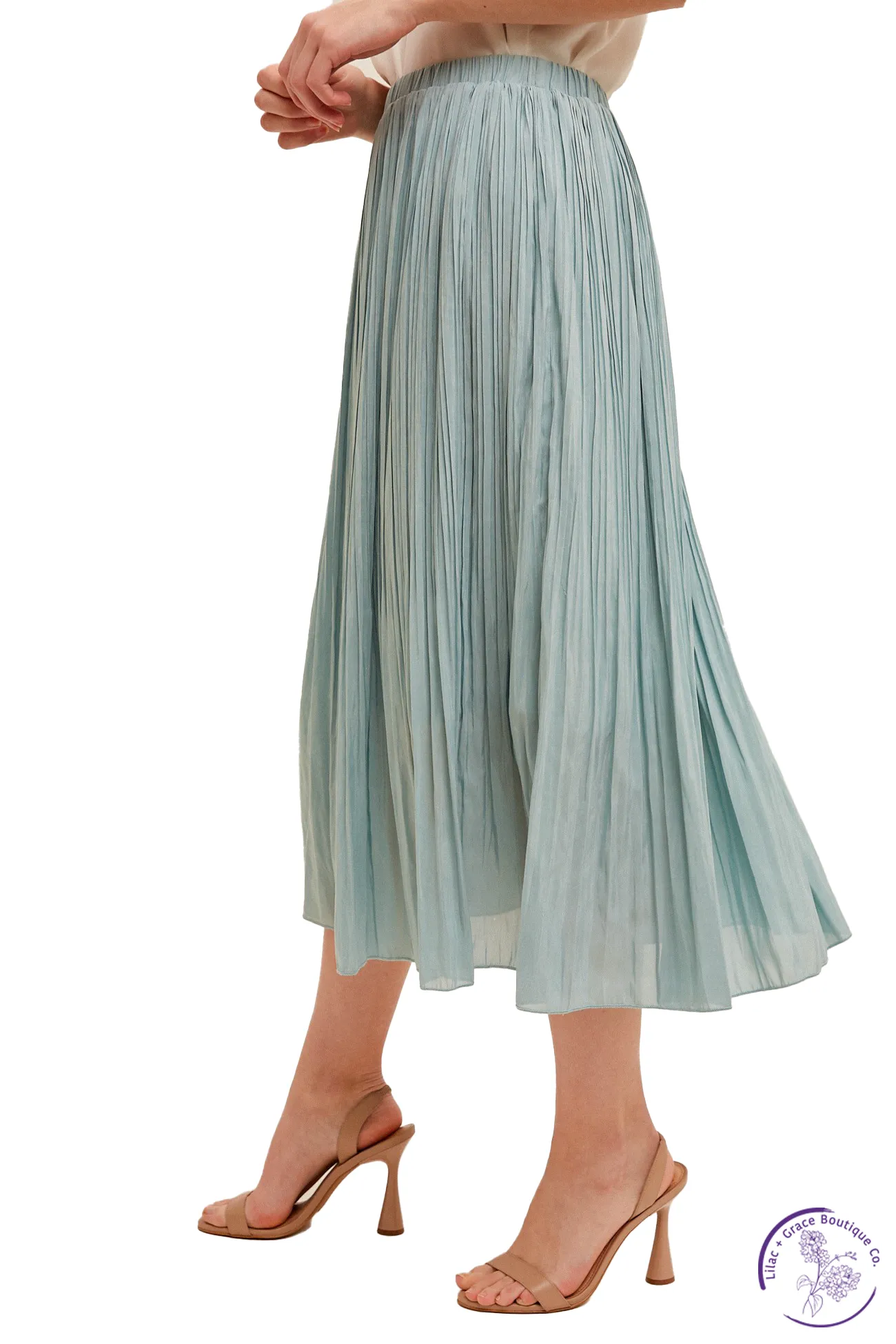 Palm Paradise Pleated Skirt