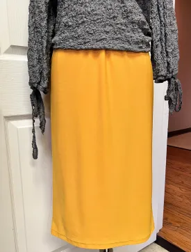 Pencil Skirt Mustard