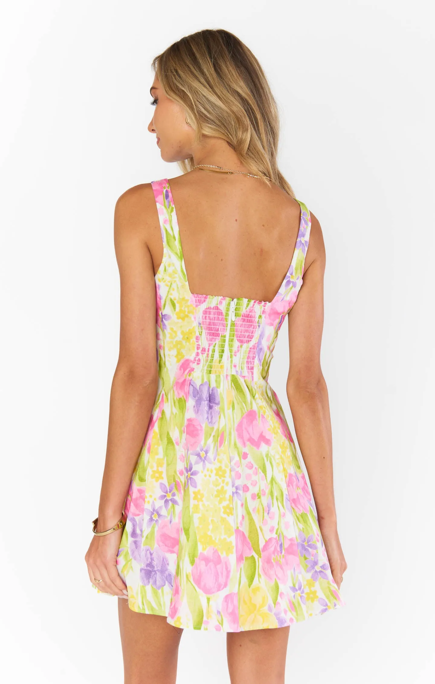 Prim Mini Dress ~ Blooming Tulips