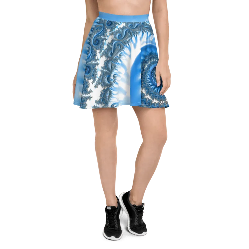 "Fractal Fern" Collection - Designer Skater Skirt