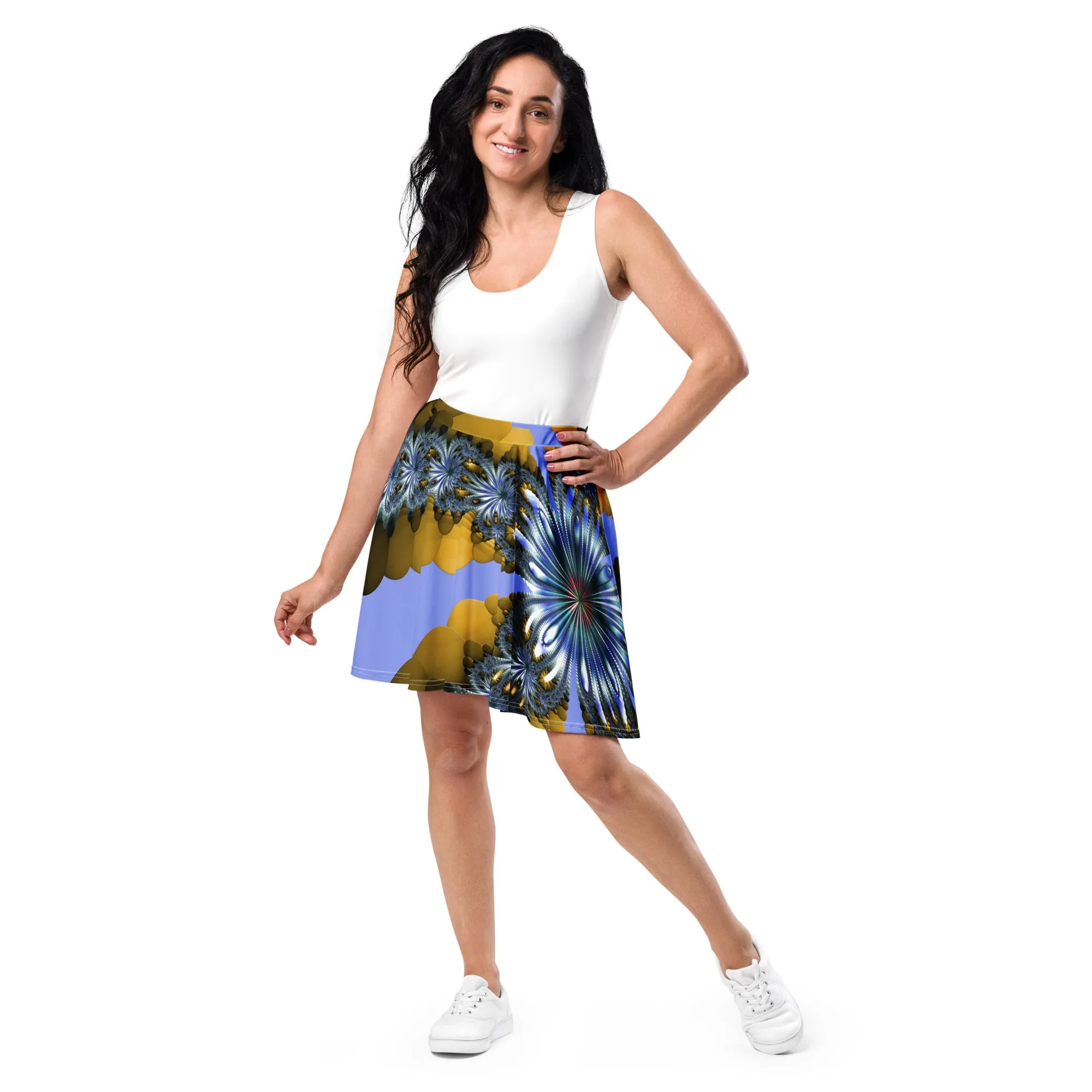 "Mystical Expansion" Collection - Designer Skater Skirt