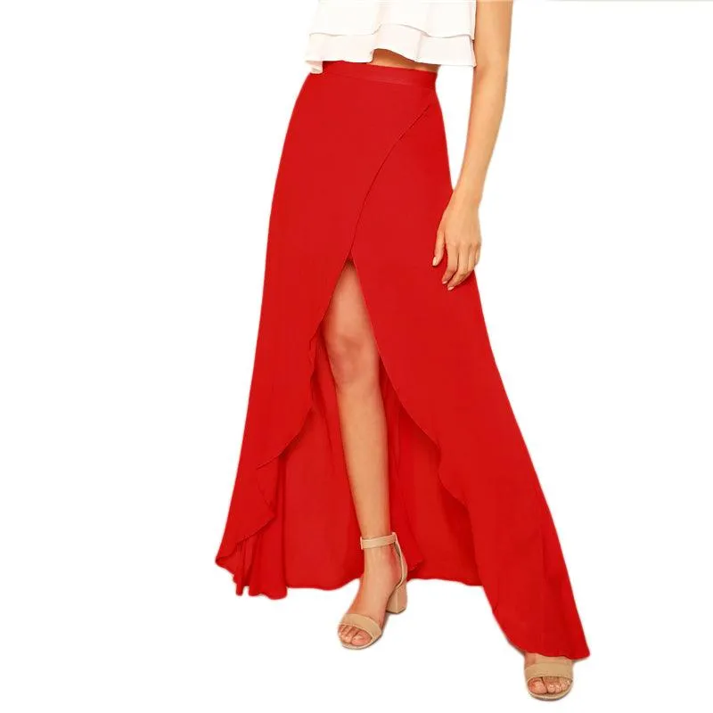 RED ALERT SPLIT SKIRT