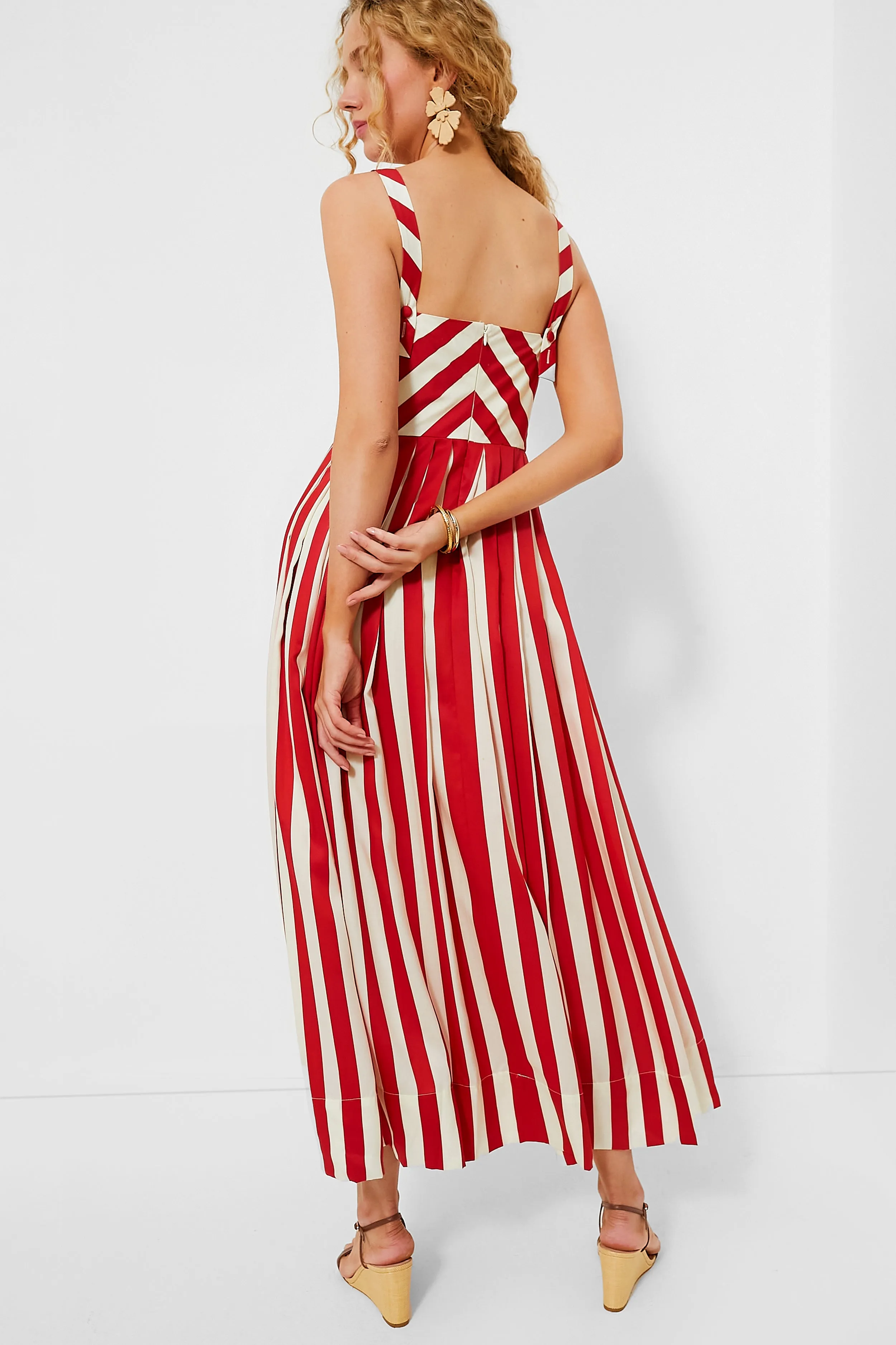 Rouge Stripe Laina Dress